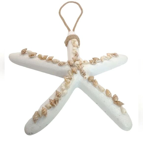 Starfish and Seashell Wall Hanging Decor Nautical Coastal Decor NWT see details - Picture 2 of 14